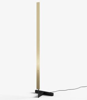 F Model Vloerlamp - Geborsteld messing