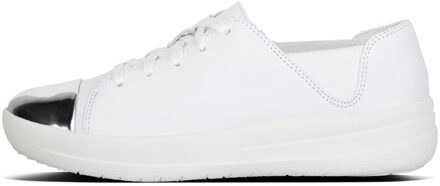 F-Sporty Mirror-Toe Sneakers - Sneaker laag gekleed - Dames - Maat 37 - Wit - I73-194 -Urban White Leather