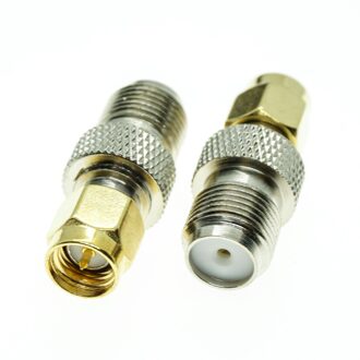 F Vrouwelijke Jack Naar Sma Stekker F-Sma Vergulde Messing Rechte Coax Rf Adapters F Naar Sma connector Socket 30-49 Stks