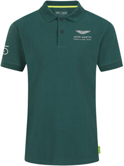 F1 Sebastian Vettel Coureur Heren Groen Poloshirt - maat