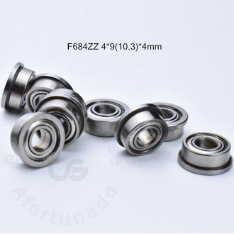 F684ZZ 4*9(10.3)*4mm 10pieces bearing free shipping ABEC-5 Flange bearings 684 F684 F684Z chrome steel deep groove bearing