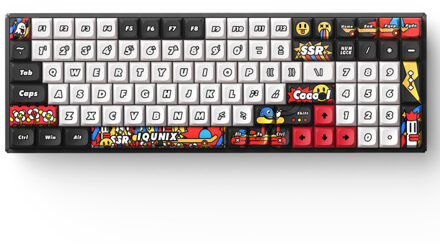 F97 Graffiti Diary Wireless Mechanical Keyboard Gaming toetsenbord