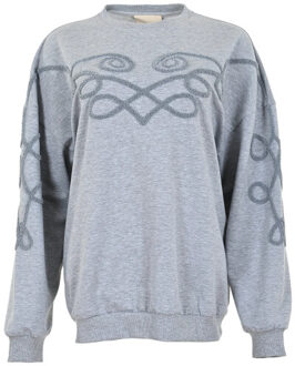 Fa25.80.604 pleun sweater grey - maat S Grijs