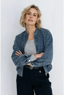 Fa25.patr.306 patrick jacket blue print Blauw - 36