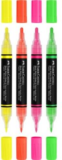 Faber-Castell Faber castell acrylmarkers black edition, shake & paint - neon kleuren, 4 stuks