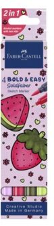 Faber-Castell Faber castell goldfaber bold easy sketchmarkers - i world of fruit, 4 stuks