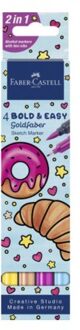 Faber-Castell Faber castell goldfaber bold easy sketchmarkers - ii world of food, 4 stuks