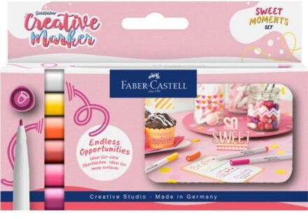 Faber-Castell Faber castell marker creatief goldfaber 1.5 - sweet moments, 6 stuks