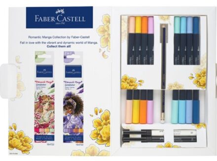 Faber-Castell Faber castell sketchmarker goldfaber set nr.1 - romantic manga collection, 8 stuks