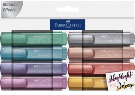 Faber-Castell markeerstiften metallic etui 8 delig