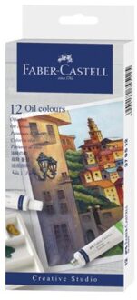 Faber castell olieverf in tube à 12 assorti kleuren
