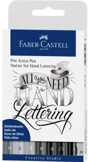Faber-Castell Tekenstift Faber Castell Pitt Artist handlettering startset