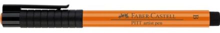 Faber-Castell tekenstift Faber-Castell Pitt Artist Pen Brush 113 oranje glanzend