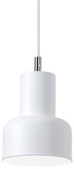 Fabian hanglamp E27 2.700K wit aluminium wit, chroom
