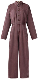 Fabiana jumpsuit denim aubergine Rood - S