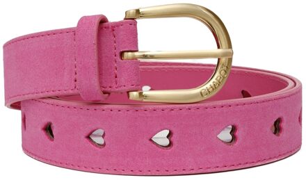 Fabienne Chapot Acc-420-blt-ss24 cut it out heart belt pink candy Rood - 105