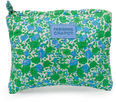 Fabienne Chapot Bgs-433-nlt-ss24 wendy make-up bag green apple/blue dre Print / Multi - One size