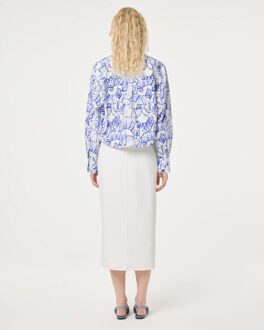 Fabienne Chapot Blouse lange mouw cltbls07 haidy - maat 38 Wit