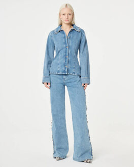 Fabienne Chapot Blouse lange mouw cltbls16 inda Blauw - 40