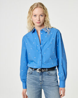 Fabienne Chapot Blouse lange mouw cltbls24 dina - maat 38 Blauw