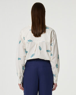 Fabienne Chapot Blouse lange mouw cltbls27 alex - maat 36 Ecru