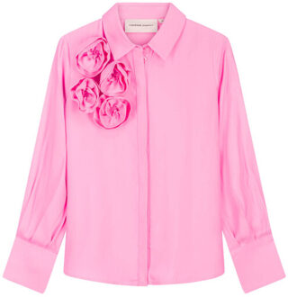Fabienne Chapot Blouse lange mouw cltbls39 rosette Roze - 38