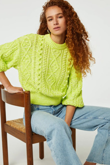 Fabienne Chapot Clt-172-pul-ss24 suzy 3/4 sleeve pullover Groen