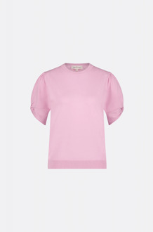 Fabienne Chapot Clt-187-pul-ss24 molly twist pullover pink rose Print / Multi - L