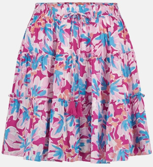 Fabienne Chapot Clt-216-ski-ss24 mitzi skirt azure blue/hot pink Print / Multi - 40