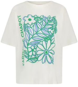 Fabienne Chapot Fay Bloom Green T-shirt Fabienne Chapot , White , Dames - Xl,L,M,S