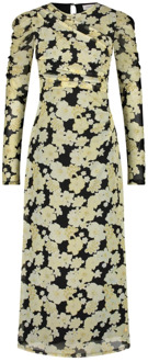 Fabienne Chapot Midi jurk met geplooide mouwen Fabienne Chapot , Multicolor , Dames - Xl,L,M,S