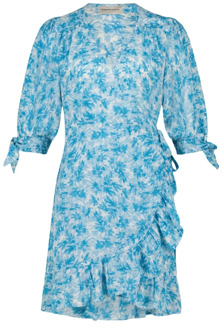 Fabienne Chapot Ruffle Wrap Jurk Fabienne Chapot , Blue , Dames - Xl,L,M,S,Xs