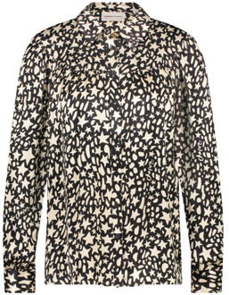 Fabienne Chapot Sterrenprint Lange Mouw Blouse Fabienne Chapot , Black , Dames - 2Xl,Xl,L,M,S,Xs