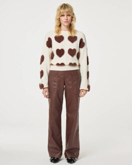 Fabienne Chapot Sweat cltpul25 heart Wit