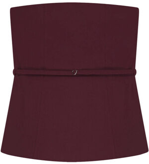 Fabienne Chapot Top korte mouw clttop33 timie Bordeaux - 42