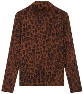 Fabienne Chapot Top lange mouw clttop49 jane Bruin - XL