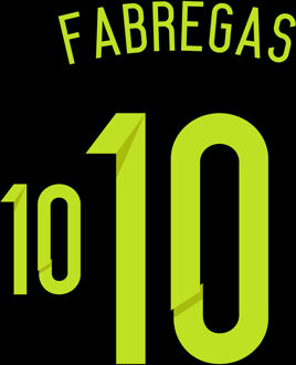Fabregas 10 - Officiële Spanje Shirt Uit Bedrukking 2014-2015