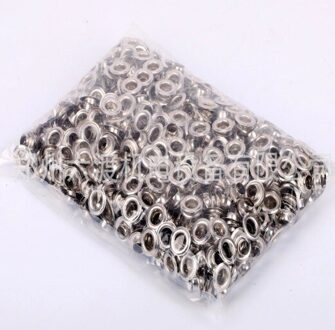 Fabriek Prijs 5 Zakken Van 10Mm Vernikkeld Oogjes/Grommets/Knoopsgaten/Ringen/Knoppen 10mm zilver(5 bags)