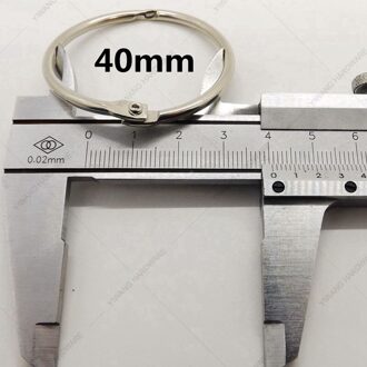 Fabrikant direct losbladige binder ring vernikkelen collection ring office binder ring 40mm