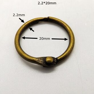 Fabrikant direct sales goed postcard collection ring duurzaam sleutelhanger 10 stks/pakket antiek brons kalender ring 20mm