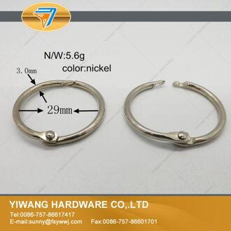 Fabrikant direct vernikkelen kaart collectie ring open ring 10 stks ring voor goederen collectie 29mm