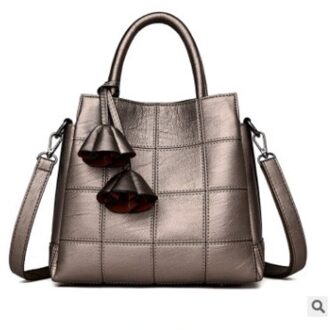 Fabrikant Directe Verkoop Middelbare Leeftijd Moeder Lady Handtas Veelzijdige Zachte Lederen Vrouwen Tas Drie Layer Grote Capaciteit antiek bronzen