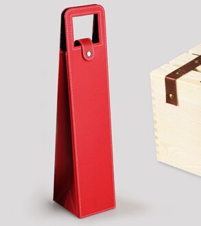 Fabrikanten Custom-Made Wijn Zakken Van Wijn Verpakking Geschenkdozen Rode Wijn Alleen Lederen Doos Rood Zwart Bruin