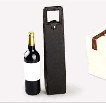 Fabrikanten Custom-Made Wijn Zakken Van Wijn Verpakking Geschenkdozen Rode Wijn Alleen Lederen Doos Rood Zwart Bruin