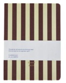fabrique agenda 2026, stripes brown