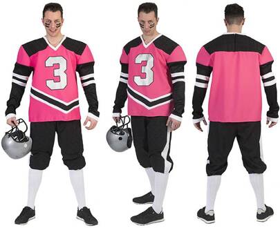 Fabulous American Footballer kostuum roze