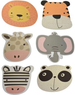 Fabulous Fashion - Wintersjaal punt - warme sjaal-  camouflage print bruin