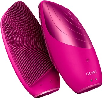 Face Cleansing Brush Geske Sonic Thermo Facial Brush 6 in 1 Magenta 1 st
