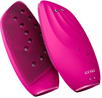 Face Cleansing Brush Geske Sonic Thermo Facial Brush & Face-Lifter 8 in 1 Magenta 1 st