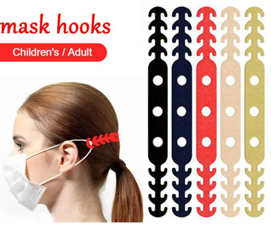 Face Comfort Ear Masks Hook Adjustable Anti-slip Mask Ear Grips Extension Buckle PortableUniversal Mask Extender Holders Face 95